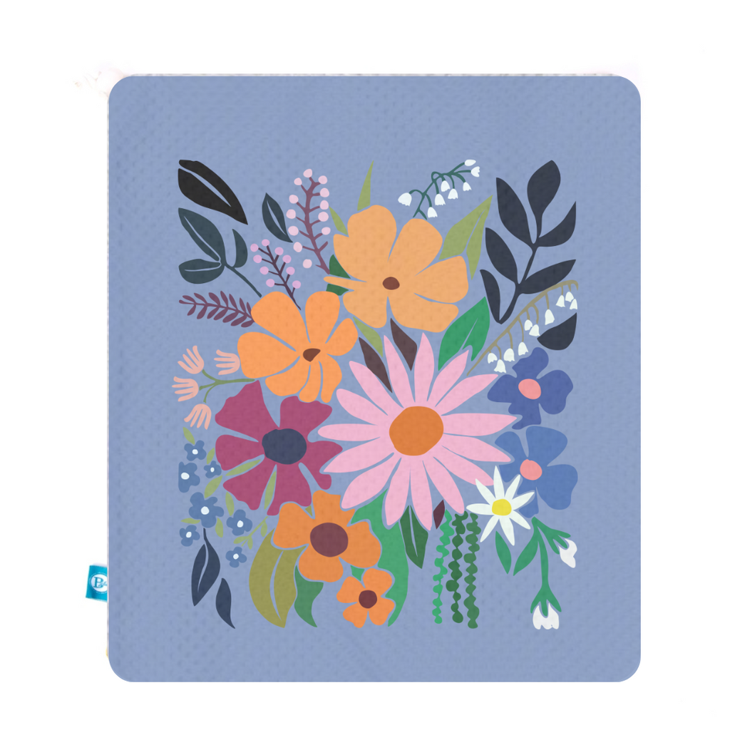 Printed Mesh Bag - Light Blue