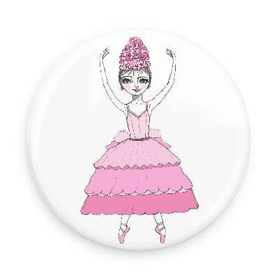 Pocket Mirror - Flower Ballerina