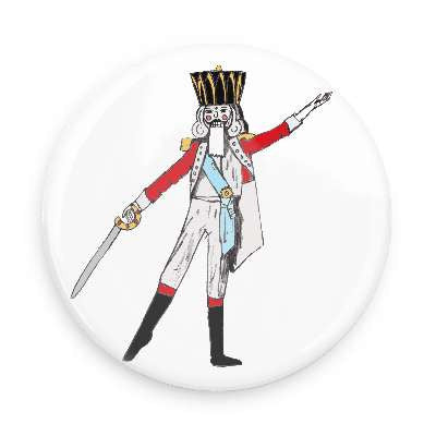 Button - Nutcracker Soldier
