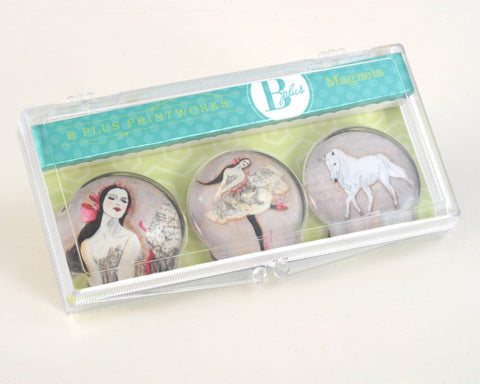 Glass Magnet Set - In a Dream