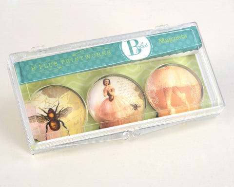 Glass Magnet Set - Marie Taglioni / Bee